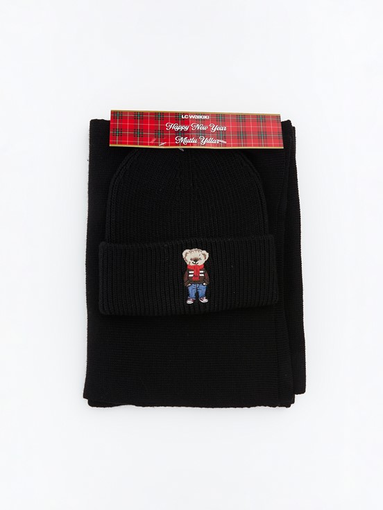 Atkı, Bere ve Eldiven Takım YENİ SİYAH