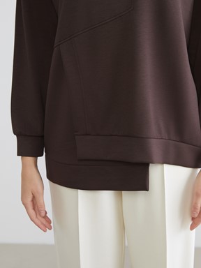 Sweatshirt KOYU KAHVERENGİ