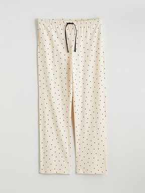 Pijama Takım BEJ BASKILI