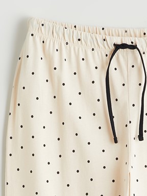 Pijama Takım BEJ BASKILI