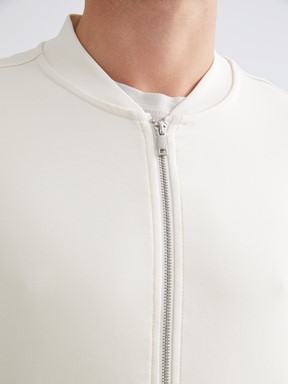 Fermuarlı Sweatshirt AÇIK BEJ