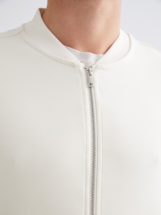 Fermuarlı Sweatshirt AÇIK BEJ