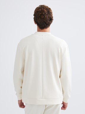 Fermuarlı Sweatshirt AÇIK BEJ