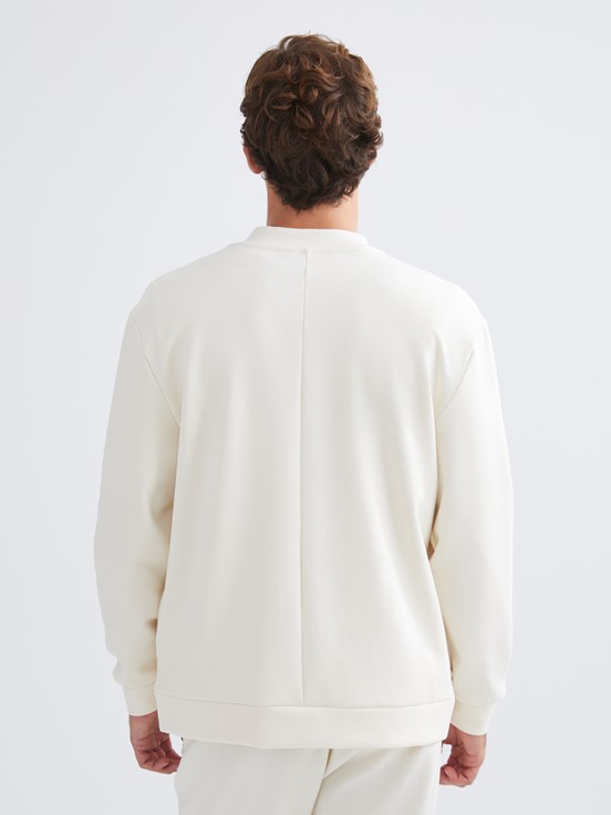 Fermuarlı Sweatshirt AÇIK BEJ