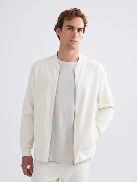 Fermuarlı Sweatshirt AÇIK BEJ