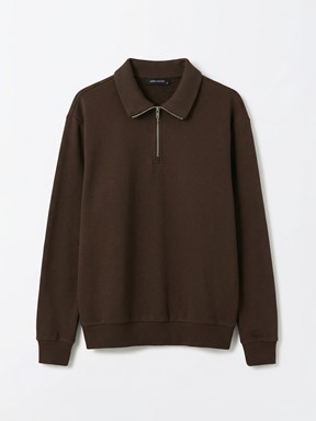 Sweatshirt KOYU KAHVERENGİ