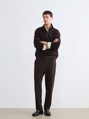 Sweatshirt KOYU KAHVERENGİ