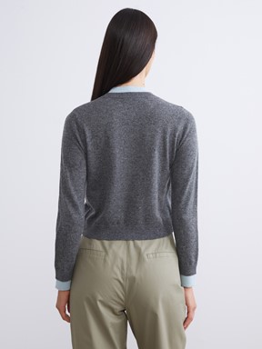 Hırka KOYU GRİ MELANJ