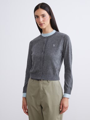 Hırka KOYU GRİ MELANJ