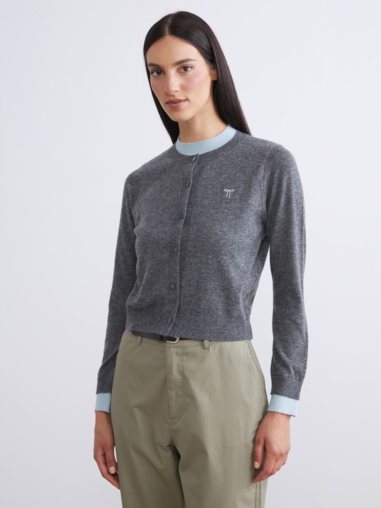 Hırka KOYU GRİ MELANJ