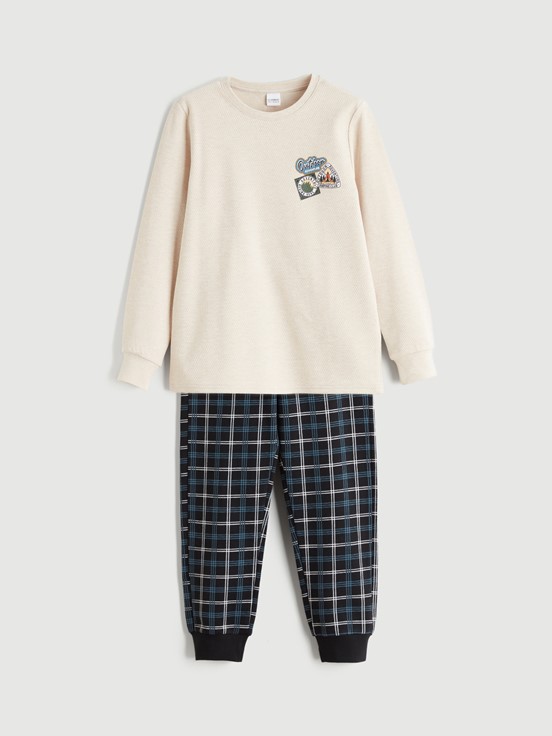 Pijama Takım BEJ MELANJ