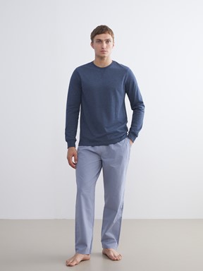 Pijama Alt MAVİ ÇİZGİLİ