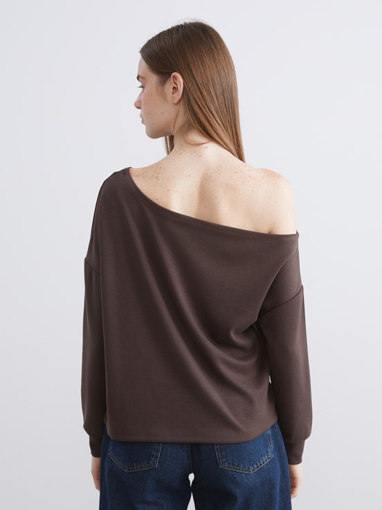 Sweatshirt KAHVERENGİ