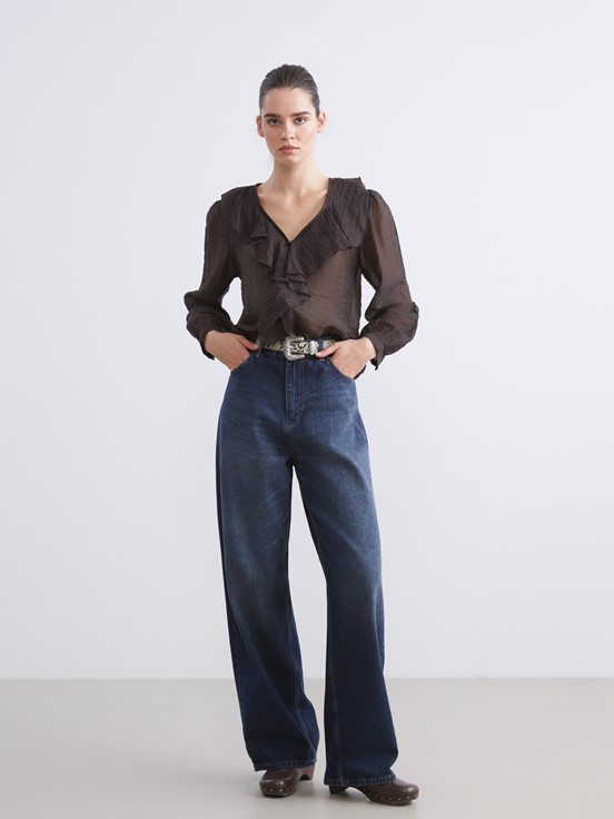 Bluz KOYU KAHVERENGİ