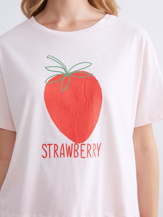 Şortlu Pijama Takımı AÇIK KIRMIZI