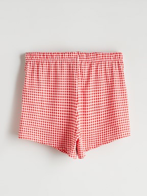 Şortlu Pijama Takımı KIRMIZI BASKILI