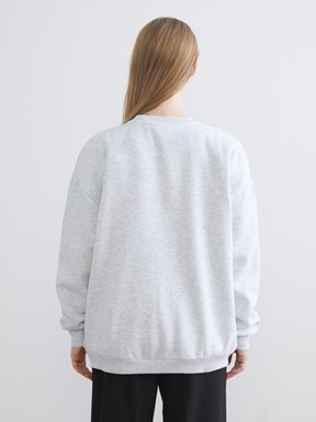 Sweatshirt AÇIK GRİ MELANJ