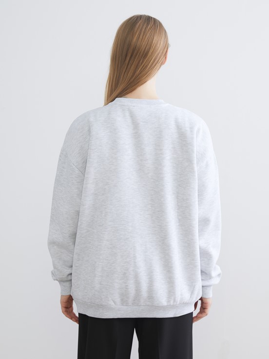 Sweatshirt AÇIK GRİ MELANJ
