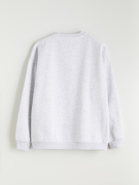 Sweatshirt AÇIK GRİ MELANJ