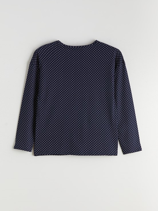 Pijama Takım LACİVERT BASKILI