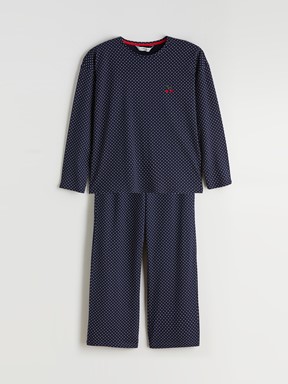 Pijama Takım LACİVERT BASKILI