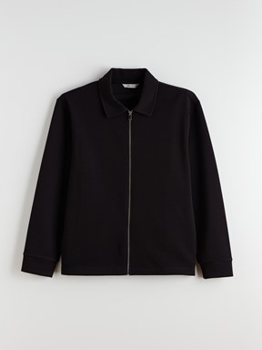 Fermuarlı Sweatshirt KOYU KAHVERENGİ