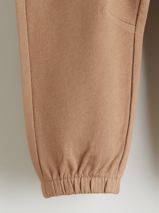 Beli Lastikli Erkek Bebek Jogger Eşofman Alt AÇIK KAHVERENGİ