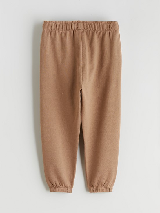 Beli Lastikli Erkek Bebek Jogger Eşofman Alt AÇIK KAHVERENGİ