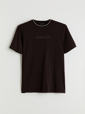 Tişört KOYU KAHVERENGİ