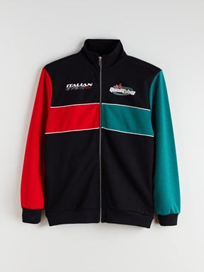 Fermuarlı Sweatshirt YENİ SİYAH