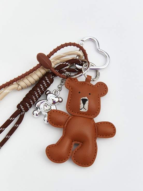 Ayı Aksesuarlı Çanta Charmı KARIŞIK