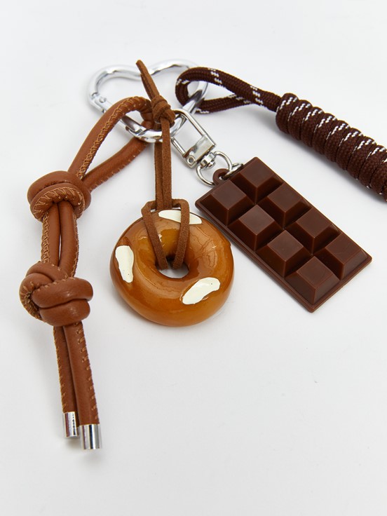 İpli Kadın Çanta Charmı KARIŞIK