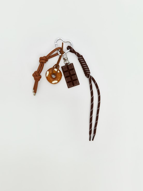 İpli Kadın Çanta Charmı KARIŞIK