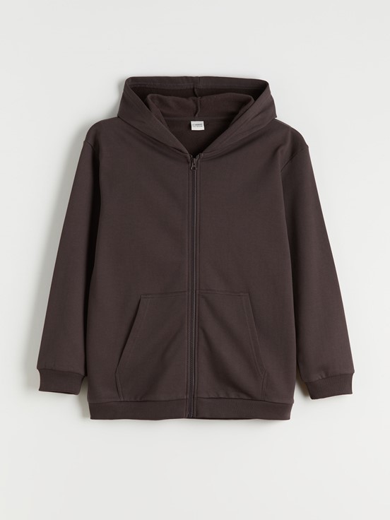 Fermuarlı Sweatshirt ÇİKOLATA KAHVE