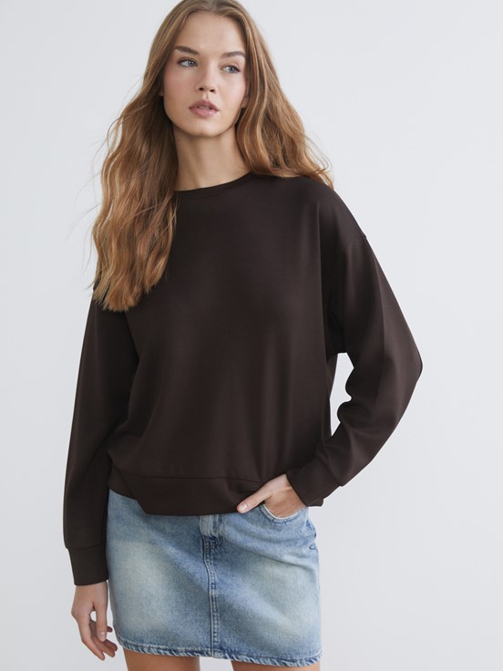 Sweatshirt KAHVERENGİ