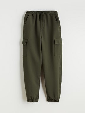 Beli Lastikli Erkek Çocuk Kargo Pantolon HAKİ
