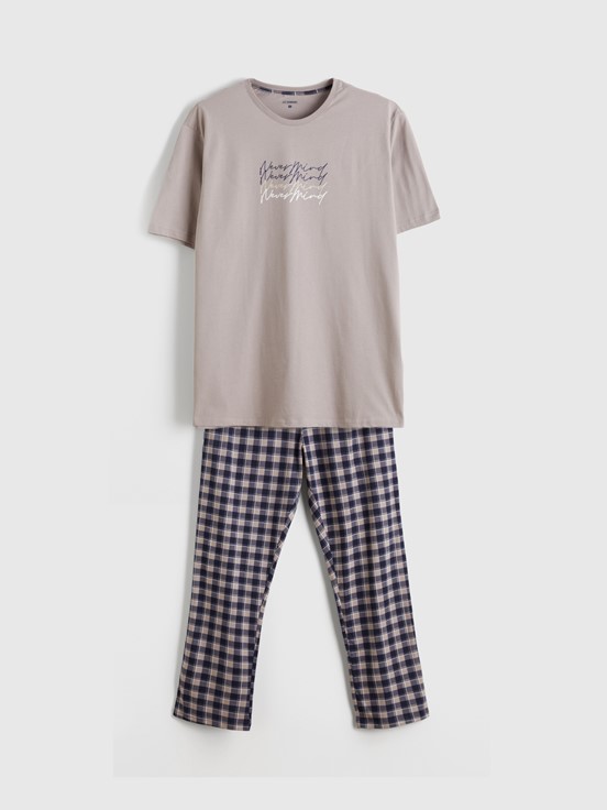 Pijama Takım AÇIK KAHVERENGİ