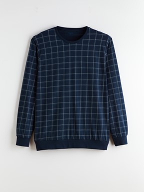 Pijama Takım LACİVERT BASKILI