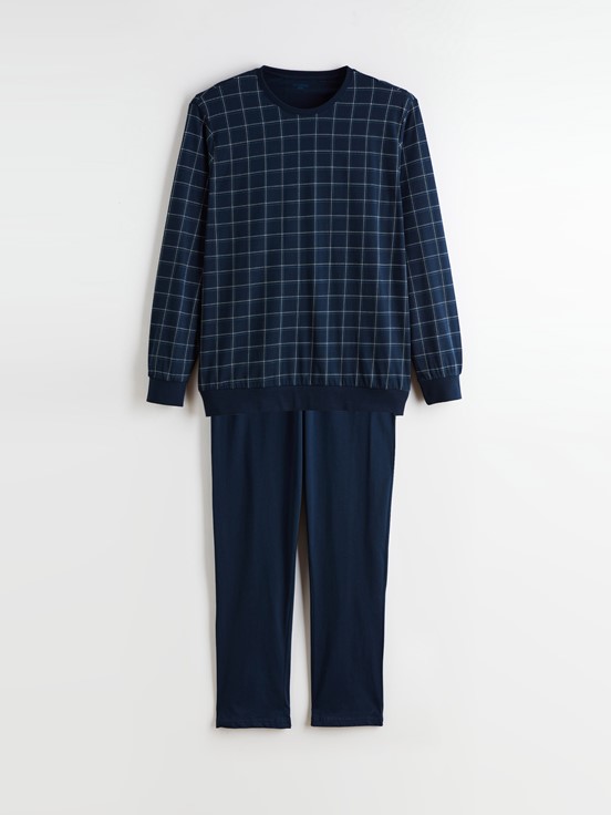 Pijama Takım LACİVERT BASKILI