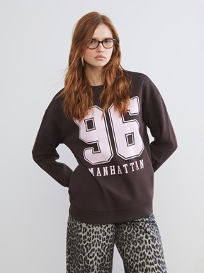 Sweatshirt KAHVERENGİ