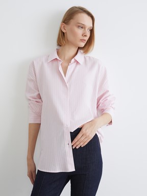 Gömlek PEMBE ÇİZGİLİ