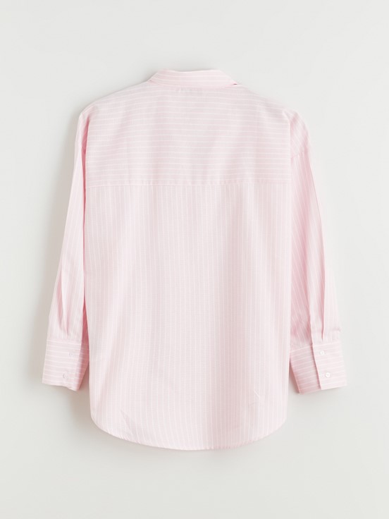 Gömlek PEMBE ÇİZGİLİ