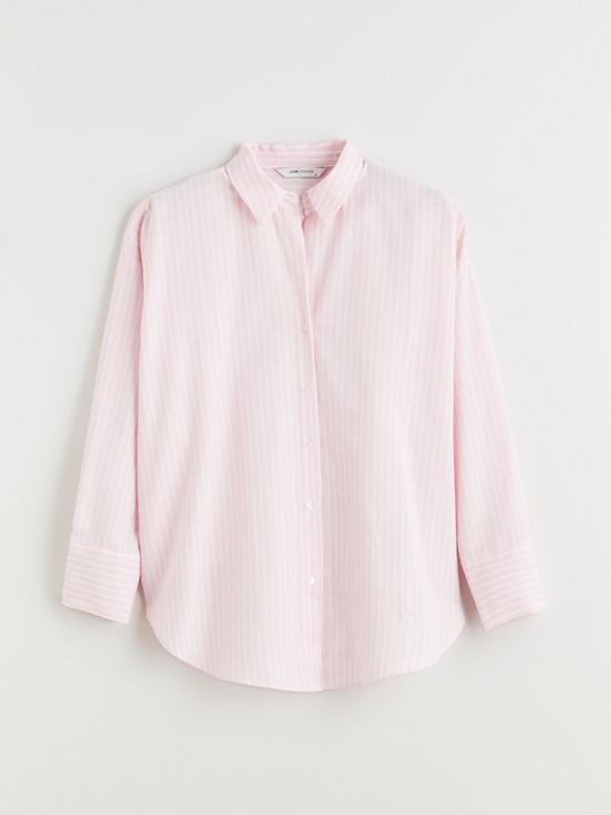 Gömlek PEMBE ÇİZGİLİ