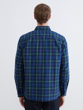 LCW CLASSIC Regular Fit Uzun Kollu Ekose Erkek Oduncu Gömlek ORTA YEŞİL EKOSELİ