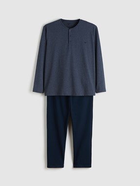 Pijama Takım MAVİ MELANJ