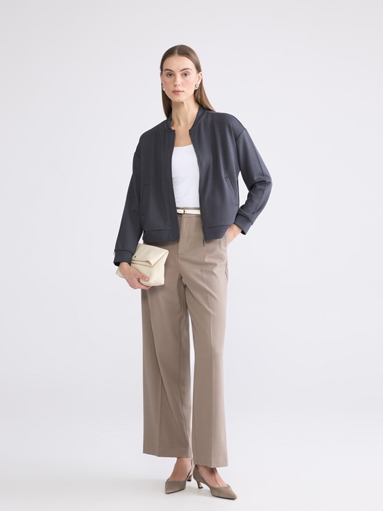 Fermuarlı Sweatshirt ANTRASİT