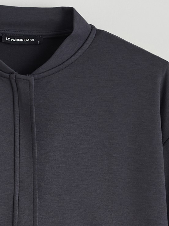 Fermuarlı Sweatshirt ANTRASİT