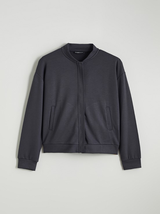 Fermuarlı Sweatshirt ANTRASİT