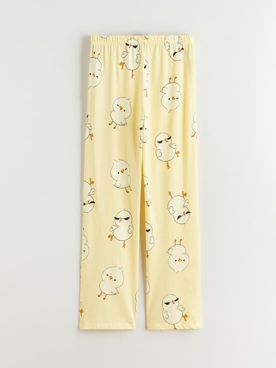 Pijama Takım PASTEL SARI BASKILI