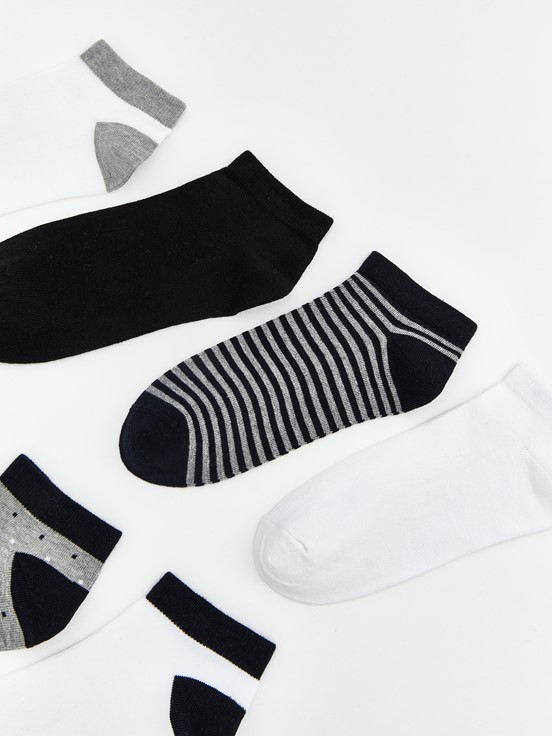 Patik Çorap KARIŞIK RENK İPLİĞİ BOYALI